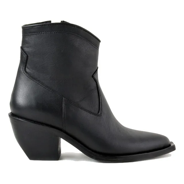 Botas Botitas Texanas Cuero Mujer - Daphne - Ferraro