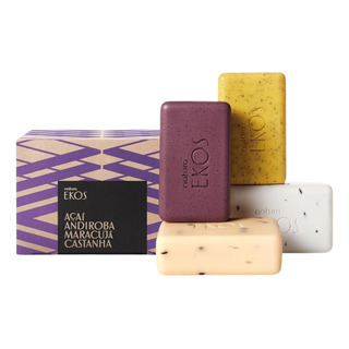 Set Jabones Exfoliantes Acaí, Andiroba, Maracuya Y Castaña Set Jabones Exfoliantes Acaí, Andiroba, Maracuya Y Castaña