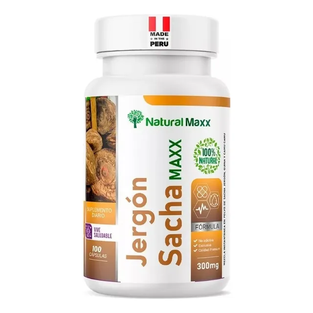 Sacha Jergon 300mg Naturalmax Trata Diabetes 100 Capsulas