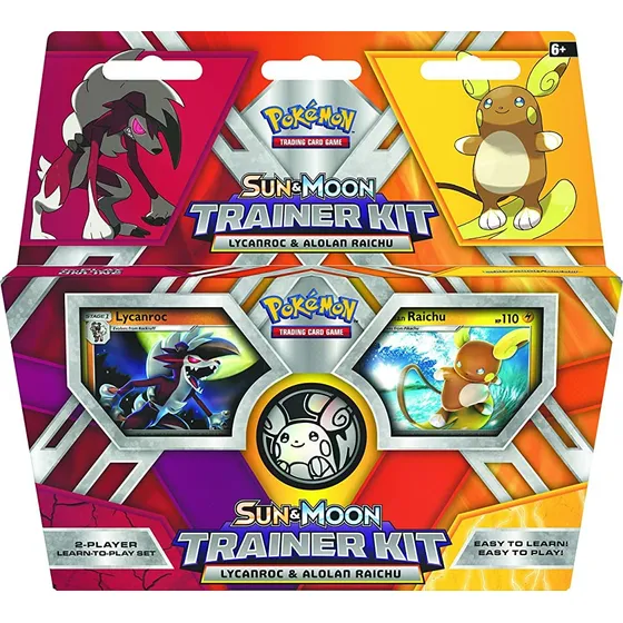 Juego De Cartas Pokémon Tcg: Sun & Moon Trainer Kit Lycanroc