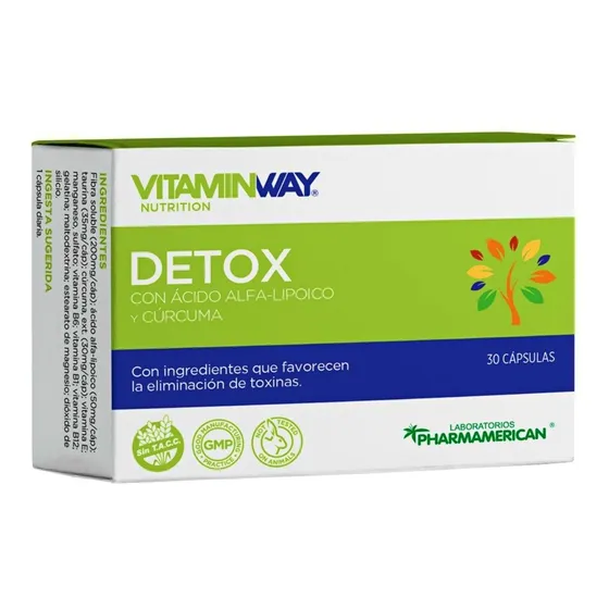 Vitamin Way Detox Suplemento Dietario X 30 Cápsulas Sabor S/Sabor