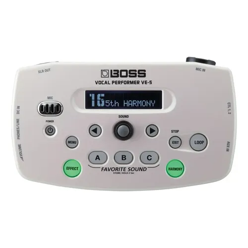 Pedal de efeito Boss Vocal Effects Performer VE-5 vermelho