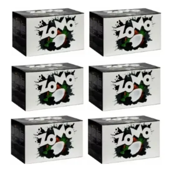 Carvão De Coco Zomo Para Narguile 3kg Hexagonal 