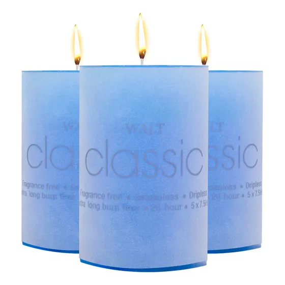 Pack X10 Velas Aromáticas Relajación Grande Cilindro Color