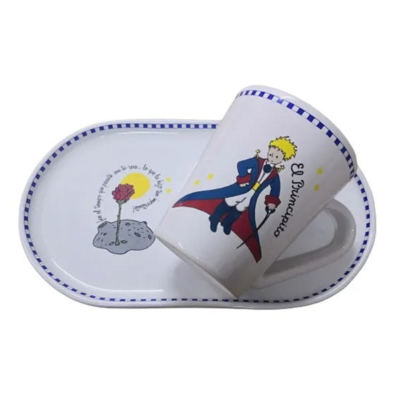 Taza Y Plato Decorados A Mano : El Principito