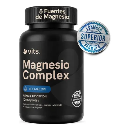 Magnesio Vits Health Series en cápsula Sin sabor de 120 un