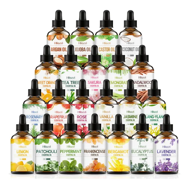 Paquete De 3 Aceites Esenciales Hllozzi, Masaje Y Aromaterap