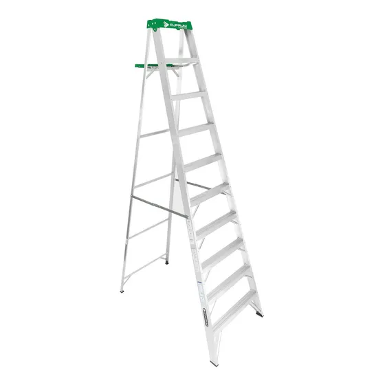 Escalera Tijera De Aluminio Cuprum 10 Esc 3.05mts -ynter