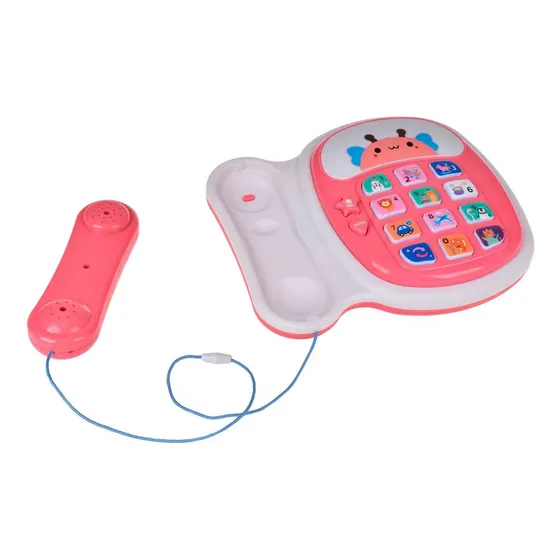 Telefono Didactico Con Luces Y Sonidos - Rosado