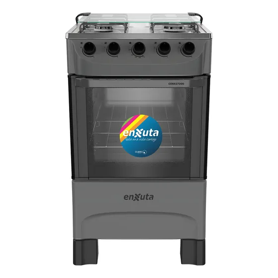 Cocina Supergas 4 Hornallas Titanio Con Termocupla - Enxuta