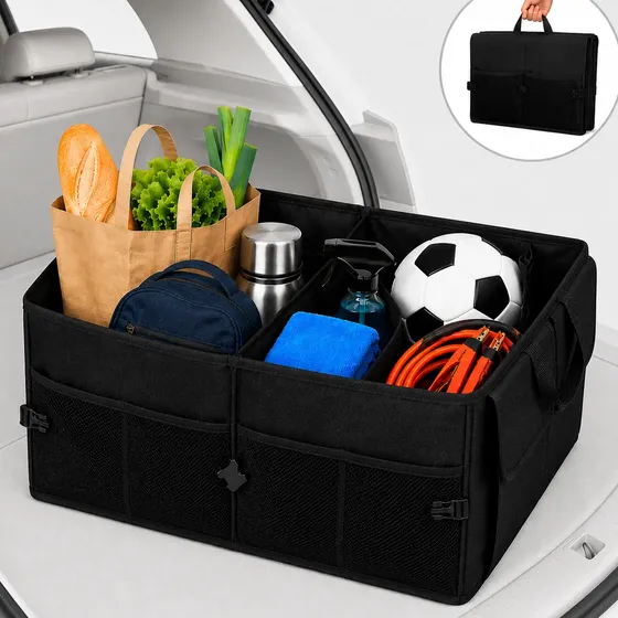 Organizador Porta Malas Carro Caixa Bolsa Dobrável Reforçado