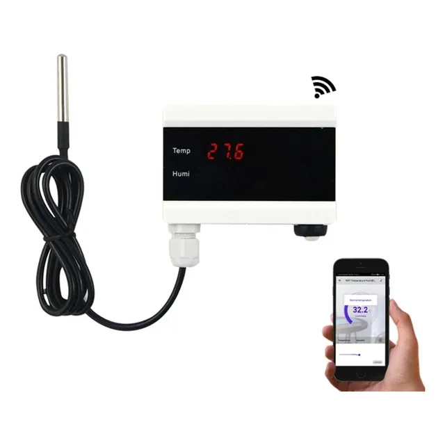 Sensor Temperatura Wifi Alarma Y Bateria Tuya / Smartlife