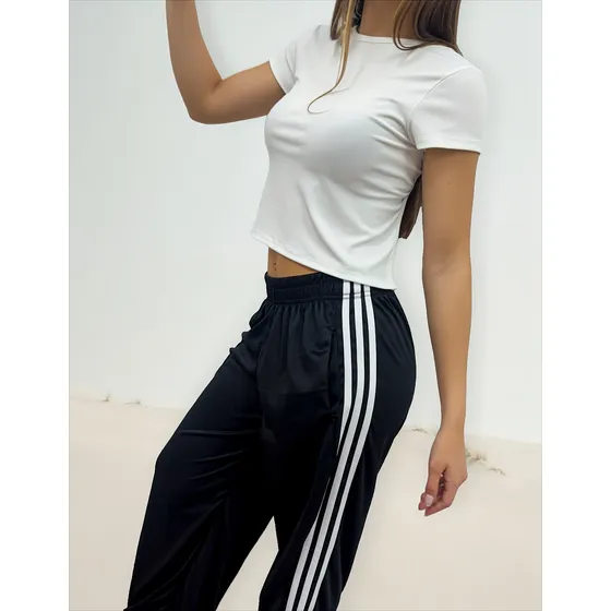 Pantalones Tres Tiras Blancas Rubi Fashion Mujer