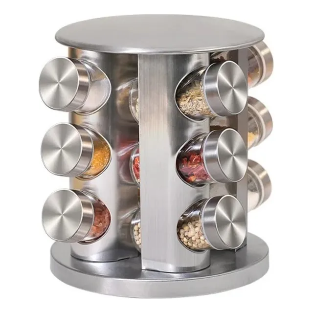 Porta Especies 12 Piezas Giro 360 Para Especias Suministros
