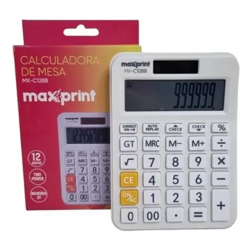 Calculadora De Mesa Maxprint Mx-c128b 12 Dígitos