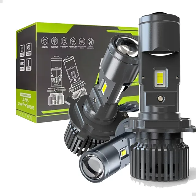 Par Ultra Led Lâmpada Mini Projetor H4 Canhão 30000lm 200w
