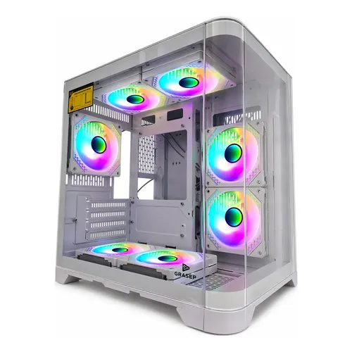 Gabinete Gamer Msi Mag Pano M100r Pz Argb Mid Tower Vidro Preto