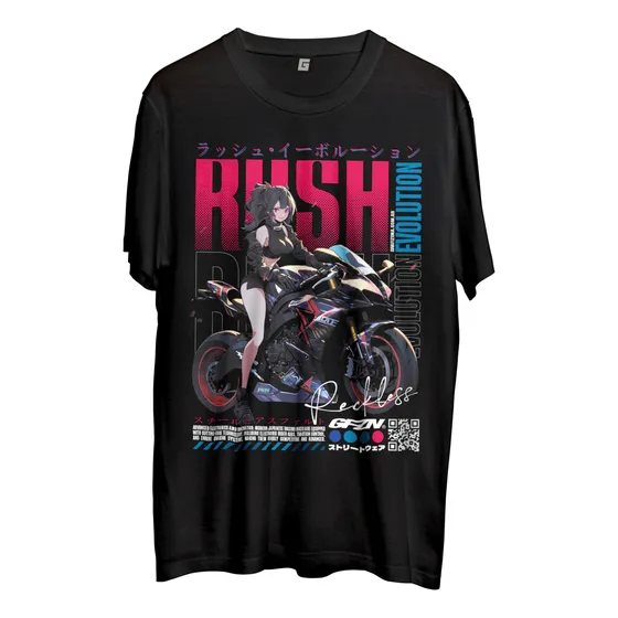 Remera Rush Estilo Japanese Anime Alternative Y2k Grafizona®