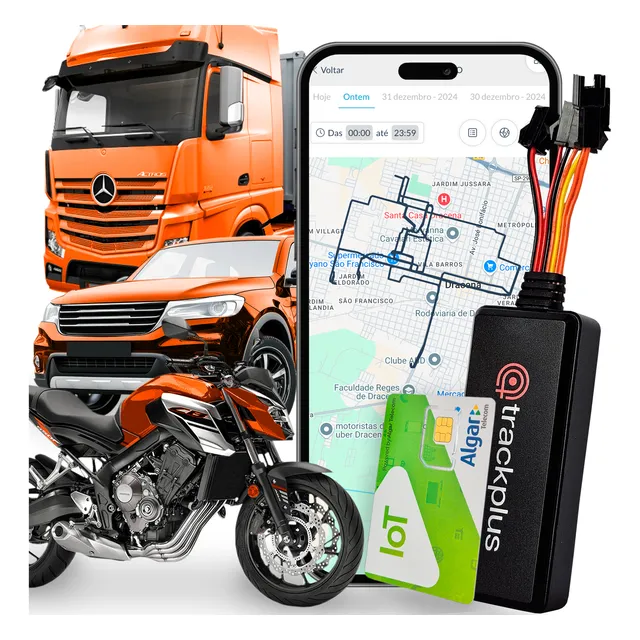 Gps Rastreador Veicular Gsm Gprs Bloqueia Monitora Alarme