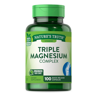 Suplemento Nature's Truth Triple Magnésio Complex 100 Cápsul Suplemento Nature's Truth Triple Magnésio Complex 100 Cápsul