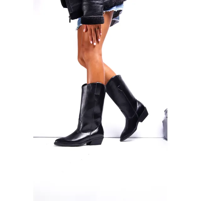  Botas Texanas Botitas Borcegos Zapatos Mujer Cuero Pu 