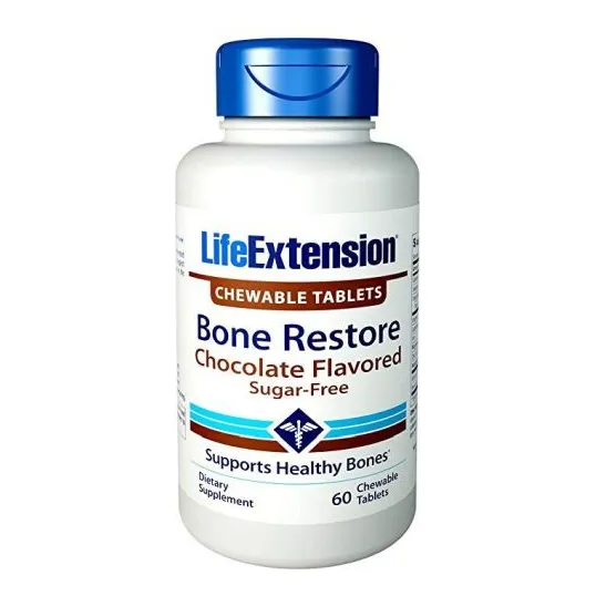 Supplement Life Extension Bone Restore Chocolate 60 Tabletas