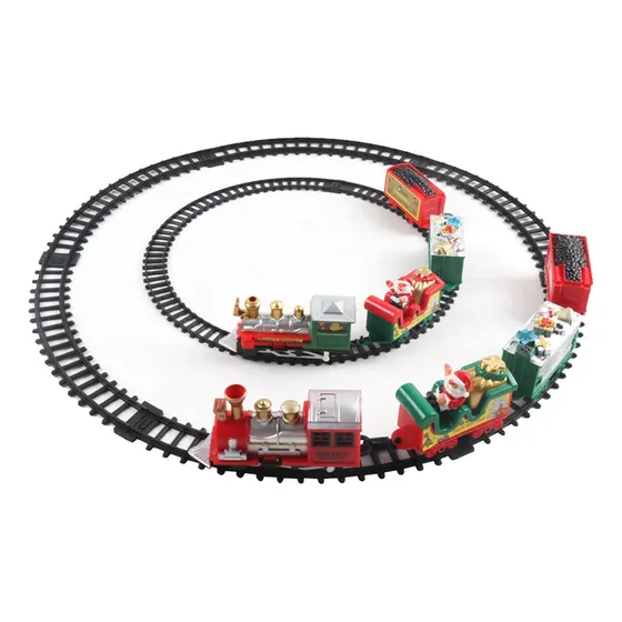 Tren De Navidad De Bricolaje, Tren De Navidad De Pista Larga