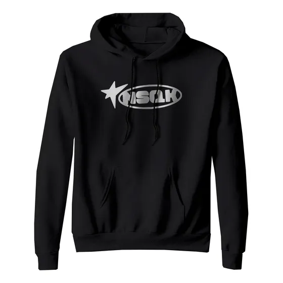 Sudadera Nsqk Logo Nesquik Musica Hip Hop Star Blanco Negro