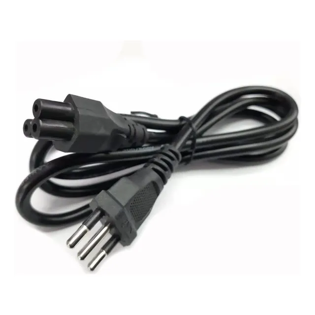 Cable De Poder Tipo Trebol 1.8 Metros 3 X 25 Awg C7 Kashima Color Negro