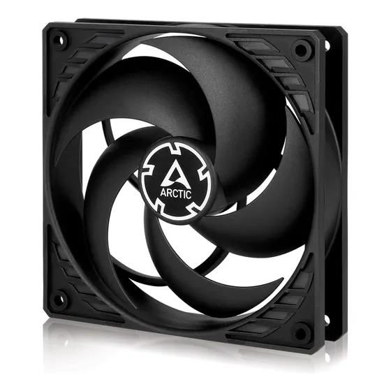 Arctic P12 Pwm - 120 Mm Ventilador De Caja Para Cpu Con Pwm, Motor Muy Silencioso, Computadora, 200-1800 Rpm (0 Rpm 5%)- Negro