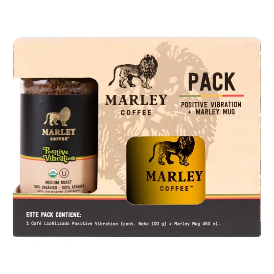 Café Liofilizado Positive Vibration 100g+marley Mug Amarillo