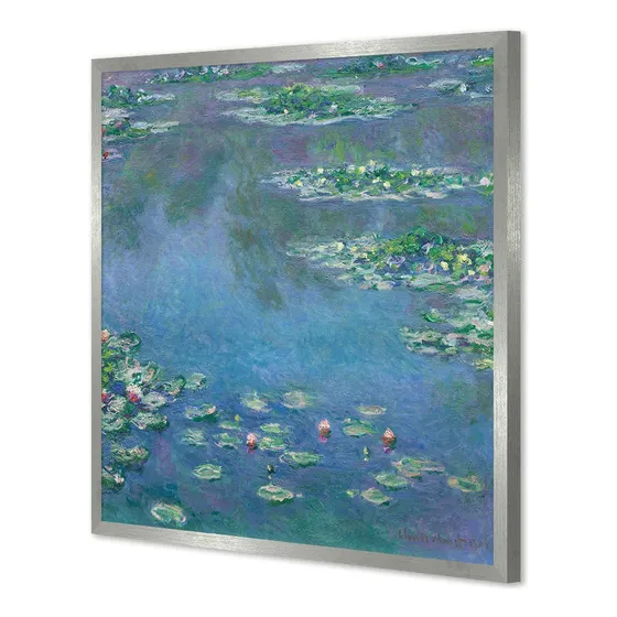 Cuadro Canvas Con Marco Lirios De Agua Monet 77x80 M Y C