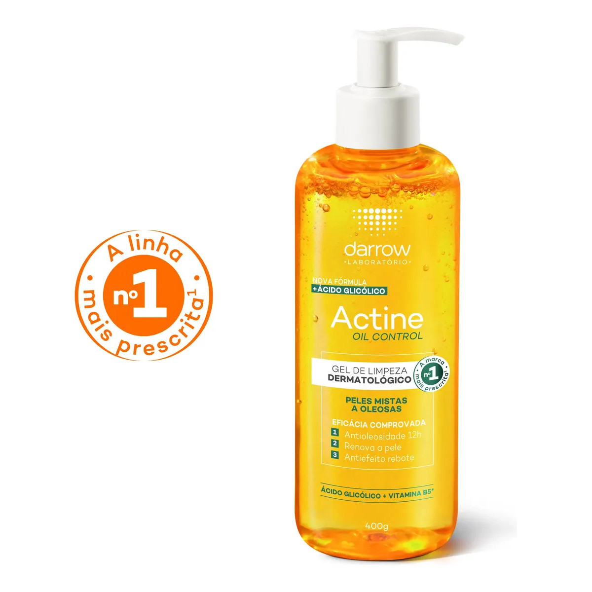 Gel de Limpeza Facial Darrow Actine Oil Control Pele Mista Oleosa 400g Gel de Limpeza Facial Darrow Actine Oil Control Pele Mista Oleosa 400g