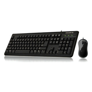 Kit Teclado Y Mouse Gigabyte Gk-km3100 Alambrico Usb Color Del Teclado Negro Kit Teclado Y Mouse Gigabyte Gk-km3100 Alambrico Usb Color Del Teclado Negro