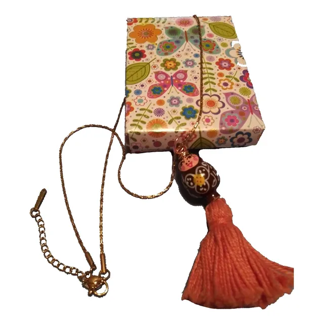 Dije Matrioshka Con Cadena Oro Laminado - Fashion Jewelry