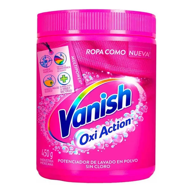 Quitamanchas En Polvo Vanish Rosa 450g