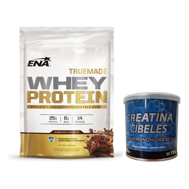 Whey Protein Ena Truemade 1lb + Creatina Cibeles 150g