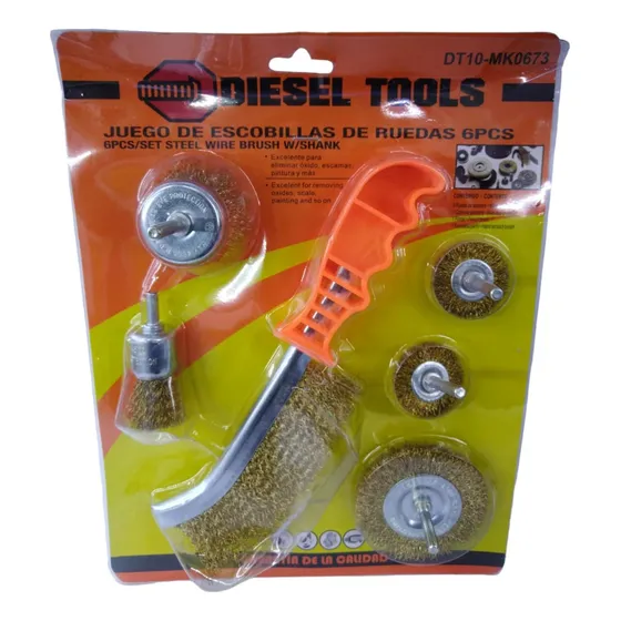 Cepillo De Alambre 6pcs Dt10-mk0673