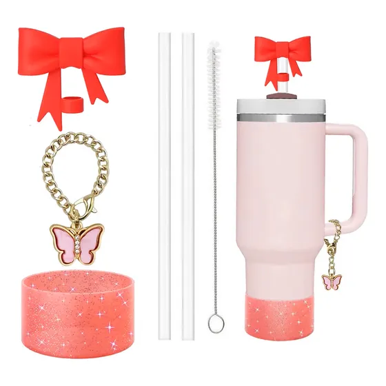 Accesorios Para Vaso Stanley Base + Tapa + Sorbete + Cepillo