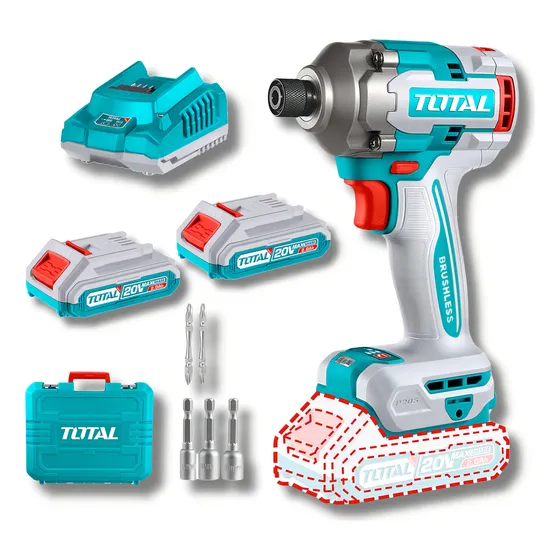 Atornillador De Impacto 285nm 20v Total Color Azul Petróleo
