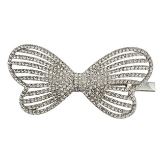 Presilha De Cabelo Borboleta Com Strass Bico De Pato Brilho Presilha De Cabelo Borboleta Com Strass Bico De Pato Brilho