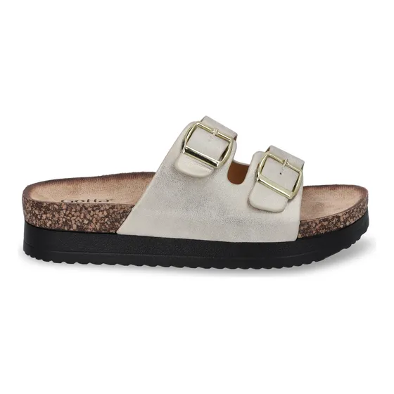 Sandalia Plana Dorada Mujer 12062 Gotta