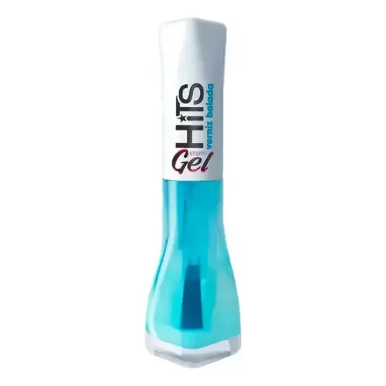Esmalte Hits Verniz Balada Efeito Gel 5free Hipoalergênico. Cor Incolor