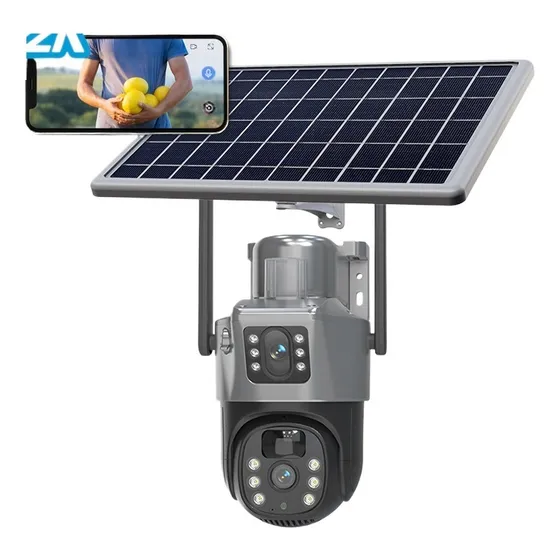 Cámara Solar De 8mp 4k For Exteriores 4g,lente Dual 32gb Sd