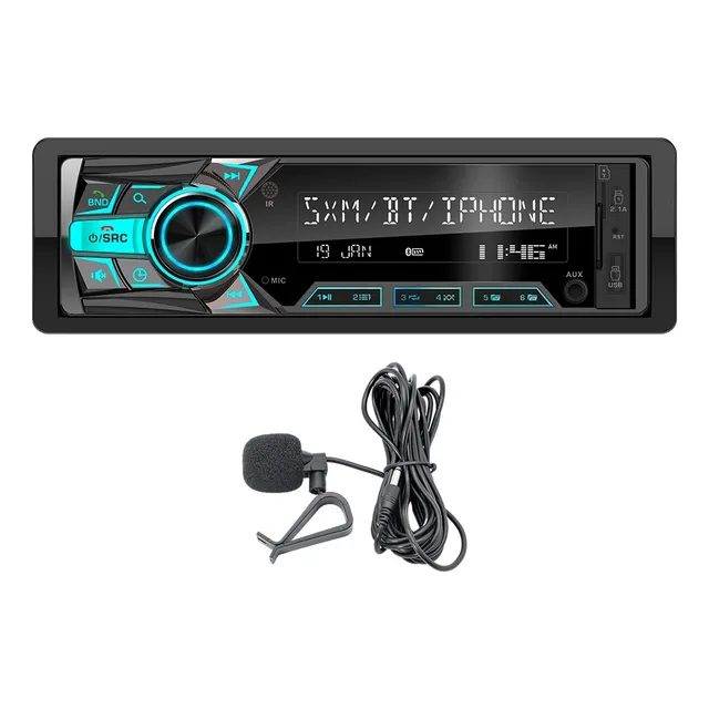 Auto Estéreo Mp3 Radio Receptor Aux Sd Bt Reproductor 1 Din