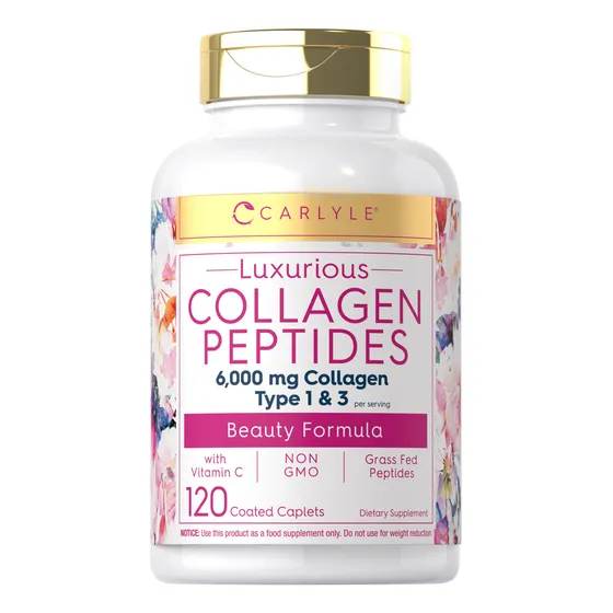 Suplemento De Colágeno Carlyle Collagen + C 6000 Mg 120 Cáps