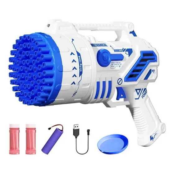 Pistola De Burbujas Celeste Plus 69 Orificios Úpale