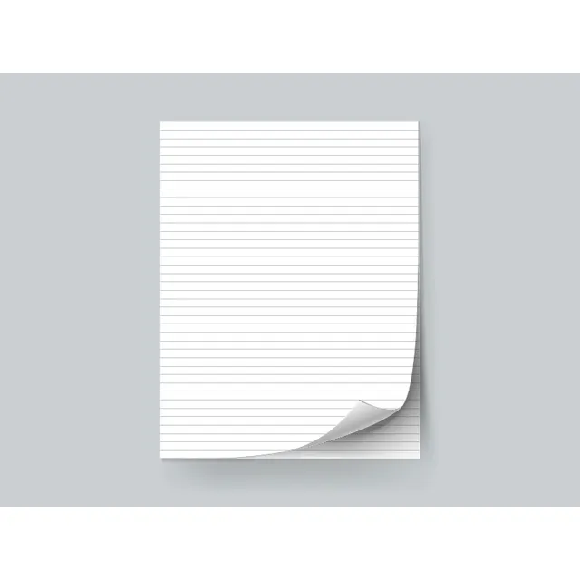 Papel Bond Blanco A5 Rayado 90 Gr - 100 Hojas