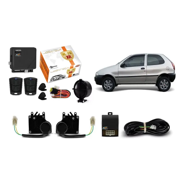 Kit Trava Eletrica + Alarme Palio 2001 2002 2003 2004 2 Ptas