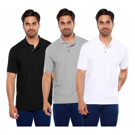 Camiseta Tipo Polo Para Hombre 100% Algodón Paquete 3 Alfani